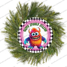 Shop For Happy Spooky Season Orange Monster Sign