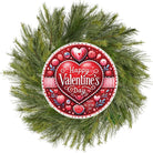 Shop For Happy Valentine's Day Floral Round Sign
