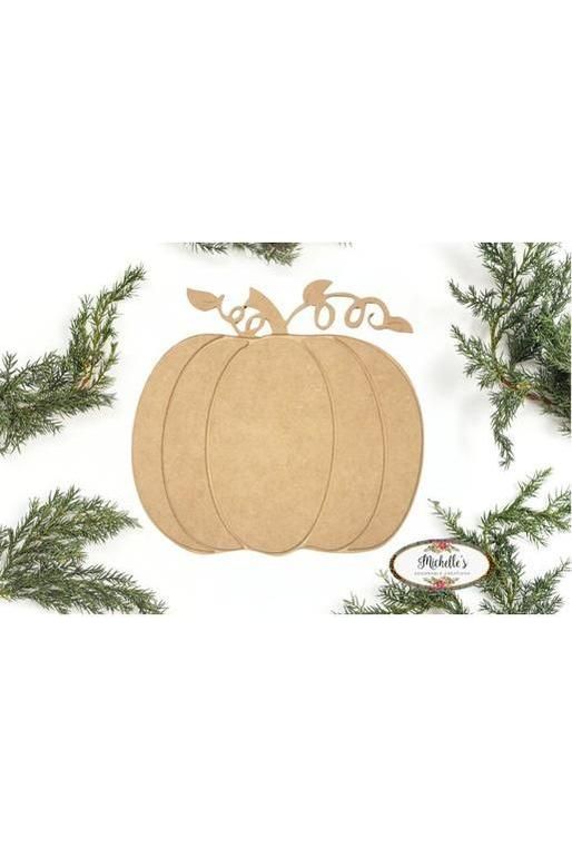 Shop For Harvest Pumpkin Wood Cutout - Unfinished Wood at Michelle's aDOORable Creations