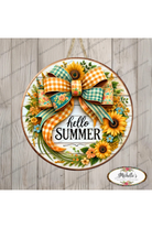 Shop For Hello Summer Sunflower Bow Sign