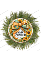 Shop For Hello Summer Sunflower Bow Sign