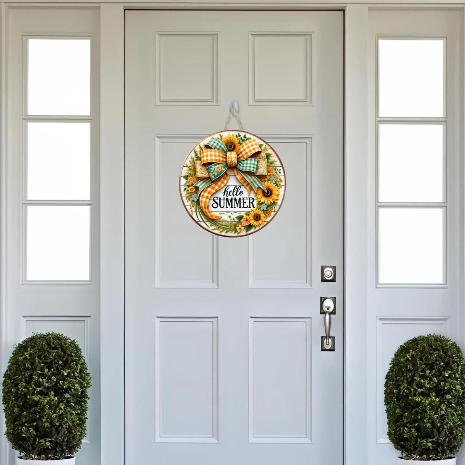 Shop For Hello Summer Sunflower Bow Sign
