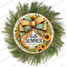 Shop For Hello Summer Sunflower Bow Sign