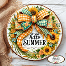 Shop For Hello Summer Sunflower Bow Sign