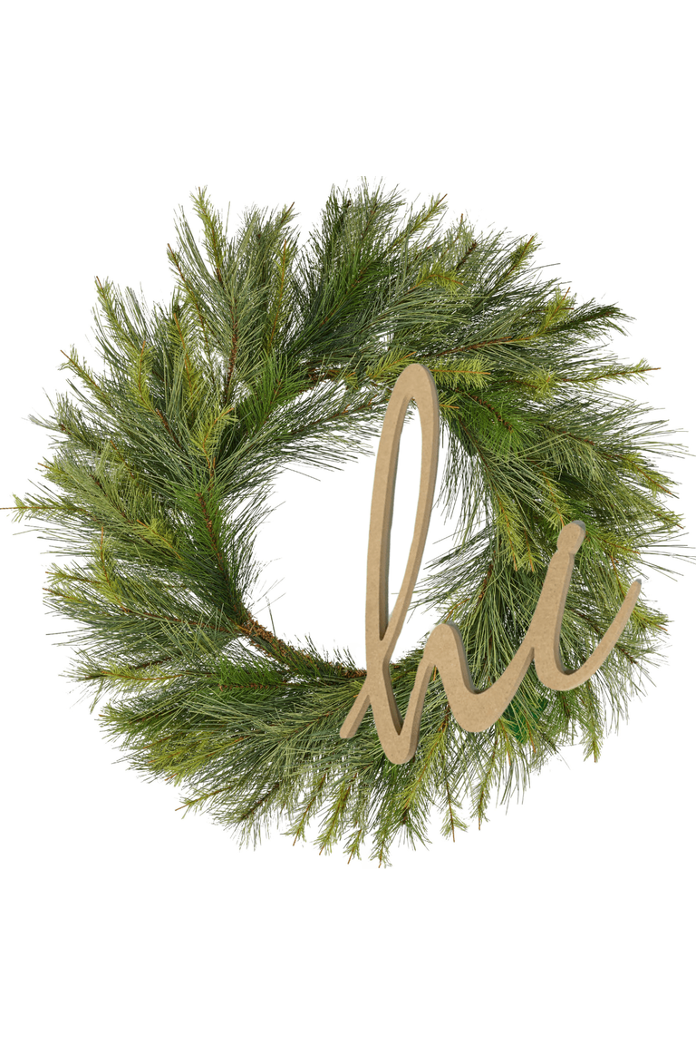 Shop For Hi Script Word Wood Cutout - Unfinished Wood
