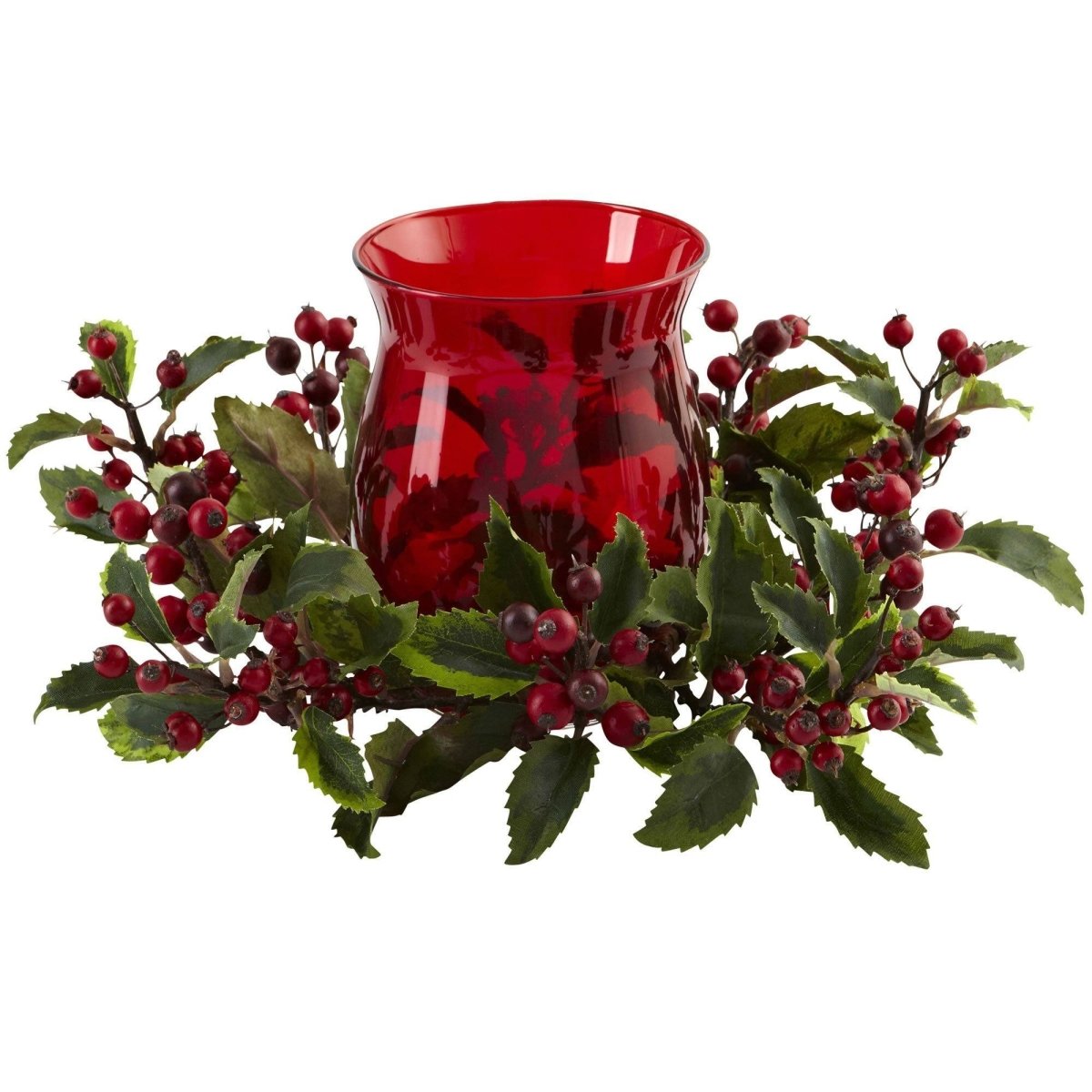 Shop For Holly Berry Candle Holder