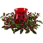 Shop For Holly Berry Candle Holder