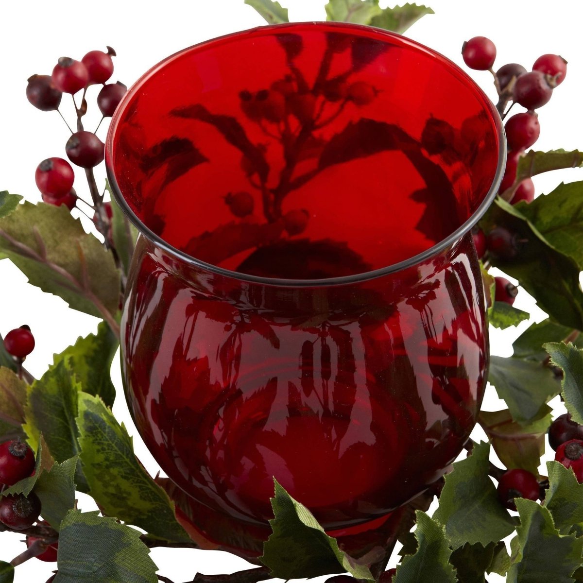 Shop For Holly Berry Candle Holder