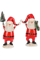 Shop For Holly Jolly Santa Figurines Set of 2