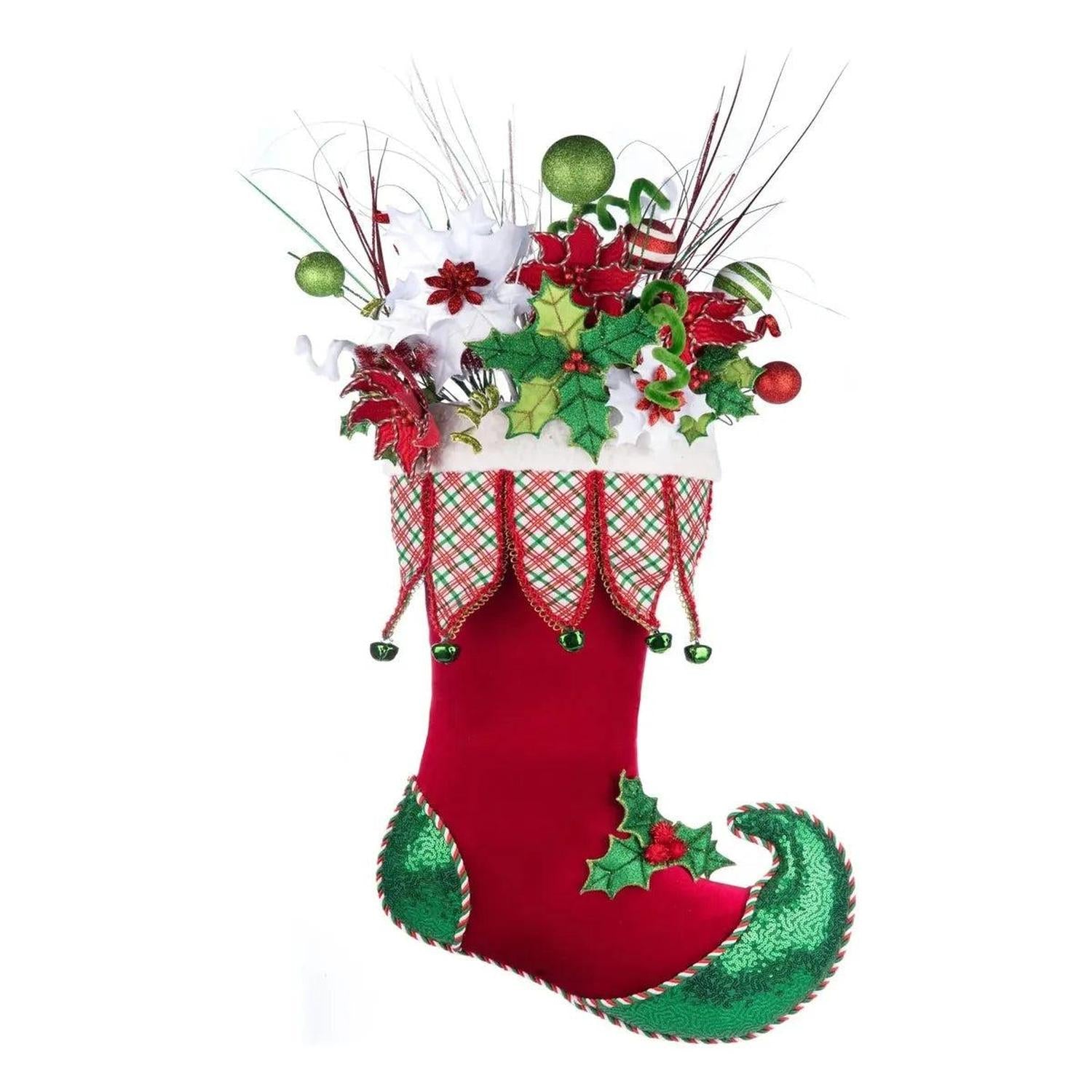 Shop For Holly Woods Stocking With Floral Wall Piece