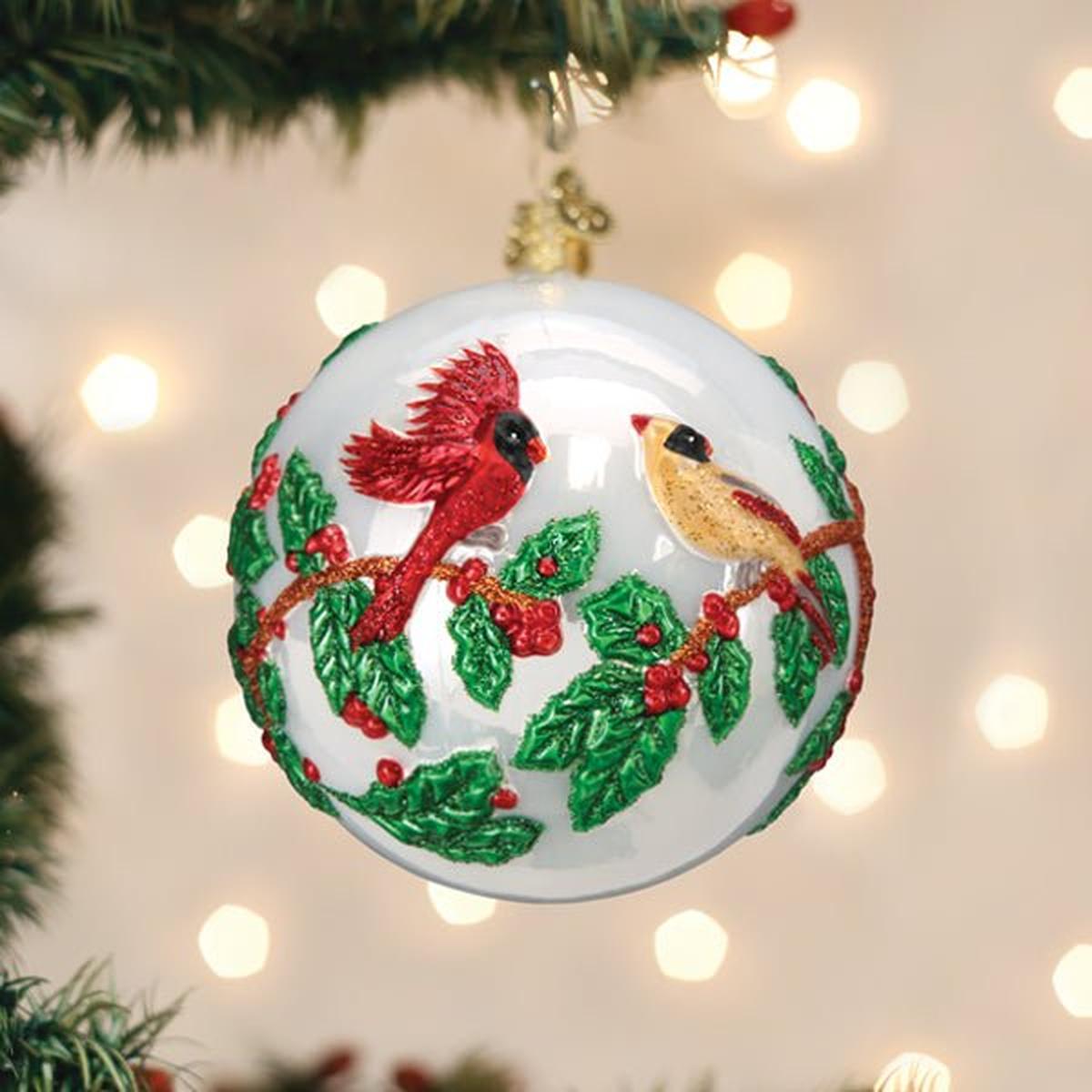 Shop For Hollyberry Birds Round Ornament