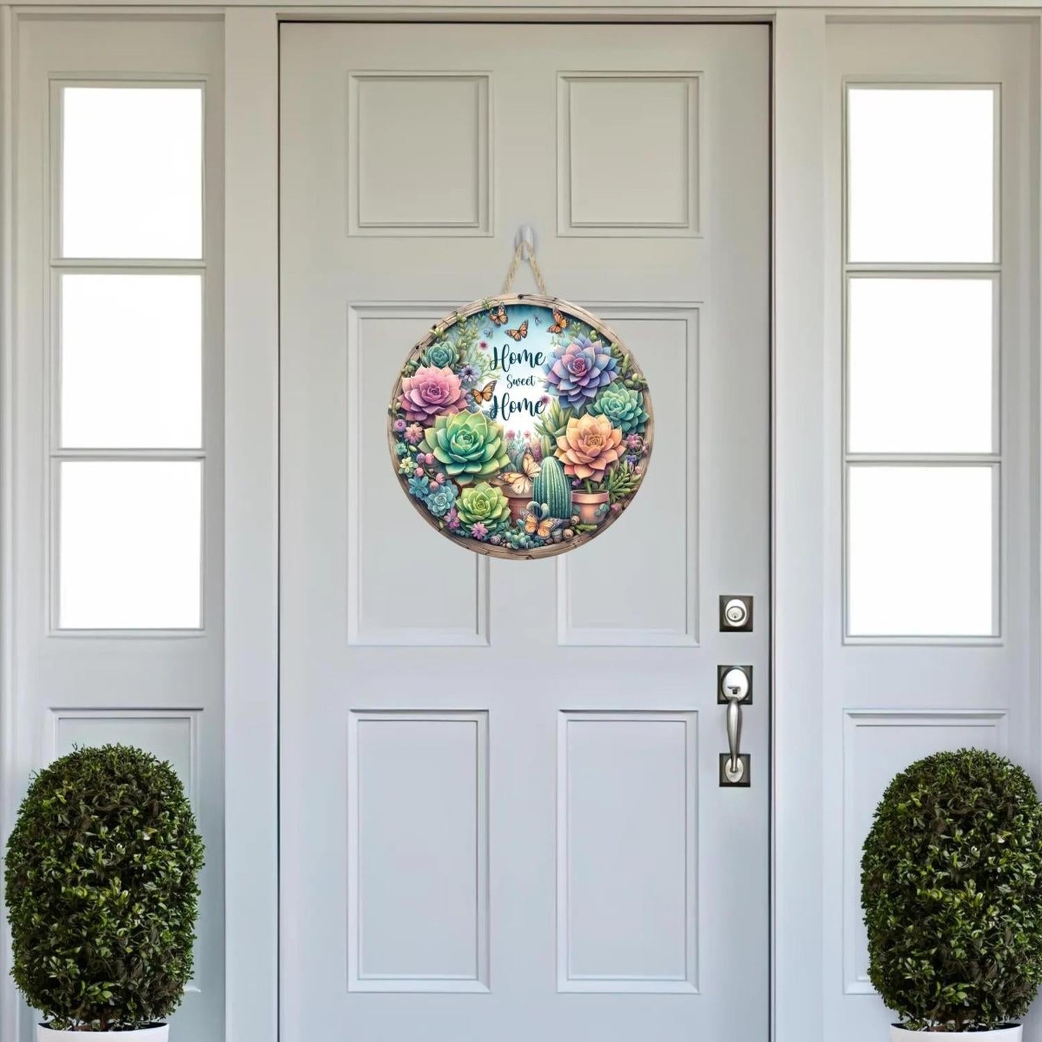 Home Sweet Home Succulent Sign