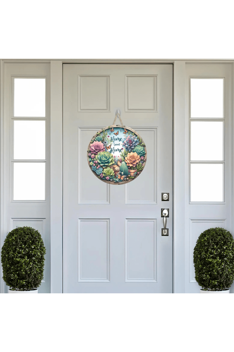Shop For Home Sweet Home Succulent Sign