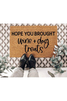 Shop For Hope You Brought Wine + Dog Treats Doormat