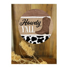 Shop For Howdy Y'all Cowboy Sign: Black