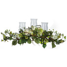 Shop For Hydrangea Triple Candle Holder Centerpiece