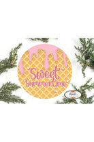 Shop For Ice Cream Sweet Summertime Round Sign