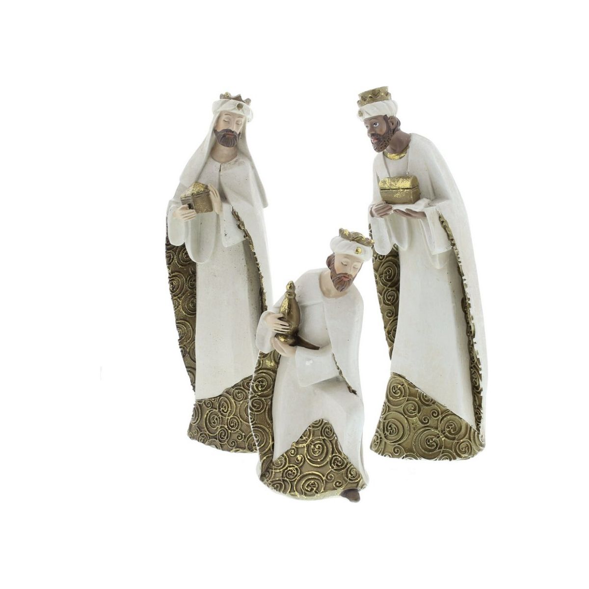 Shop For Ivory and Gold Nativity Set at Michelle's aDOORable Creations