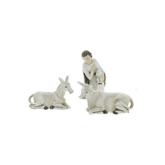 Shop For Ivory and Gold Nativity Set at Michelle's aDOORable Creations