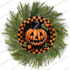 Shop For Jack O Lantern Checkered Pumpkin Sign