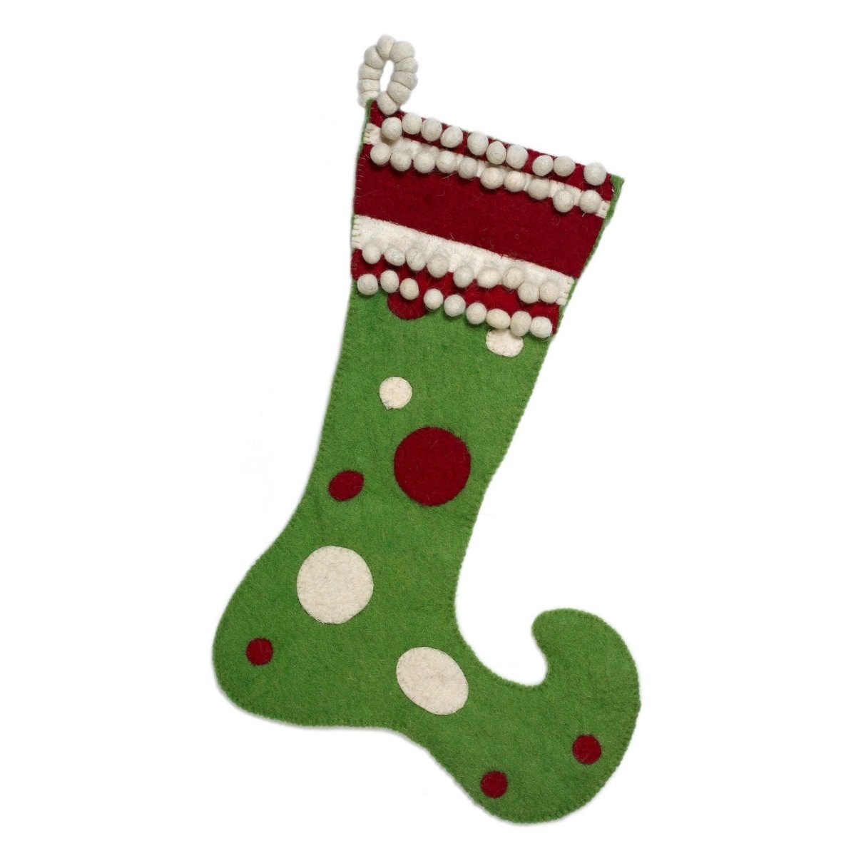 Shop For Jester Hand Felted Wool Christmas Stocking Arcadia Home
