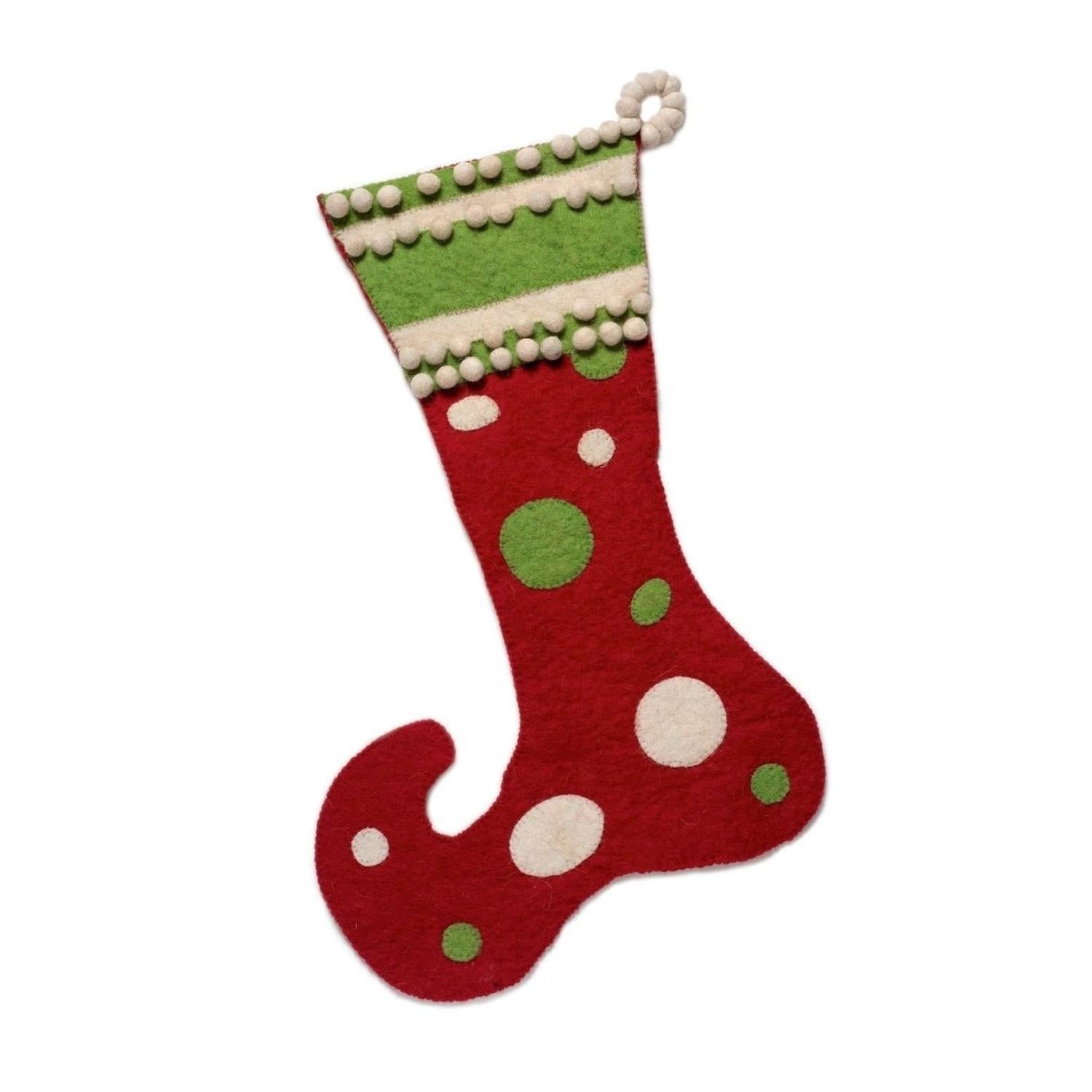 Jester Hand Felted Wool Christmas Stocking Arcadia Home