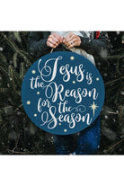 Shop For Jesus Reason Blue Christmas Door Decorations at Michelle's aDOORable Creations