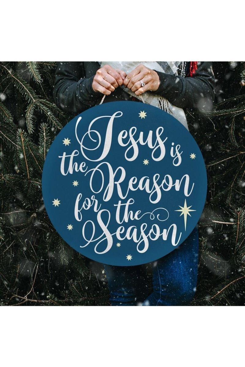 Shop For Jesus Reason Blue Christmas Door Decorations at Michelle's aDOORable Creations