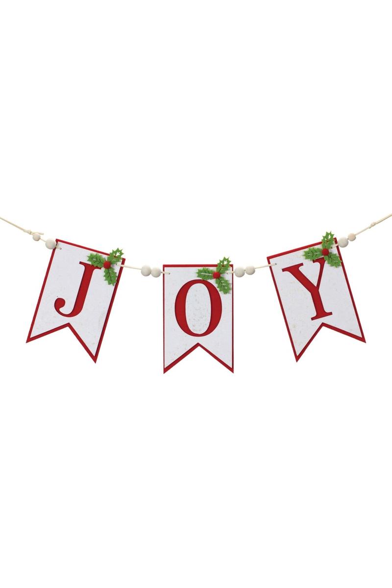 Shop For Joy Holiday Banner Garland 87460DS