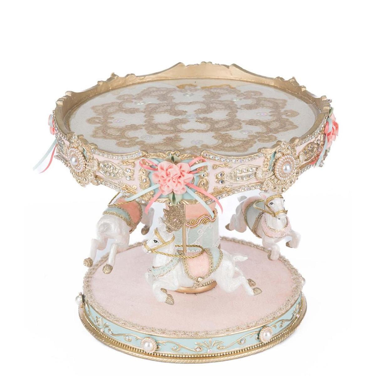 Shop For Joyeux Noel Carousel Cake Plate by Katherine's Collection