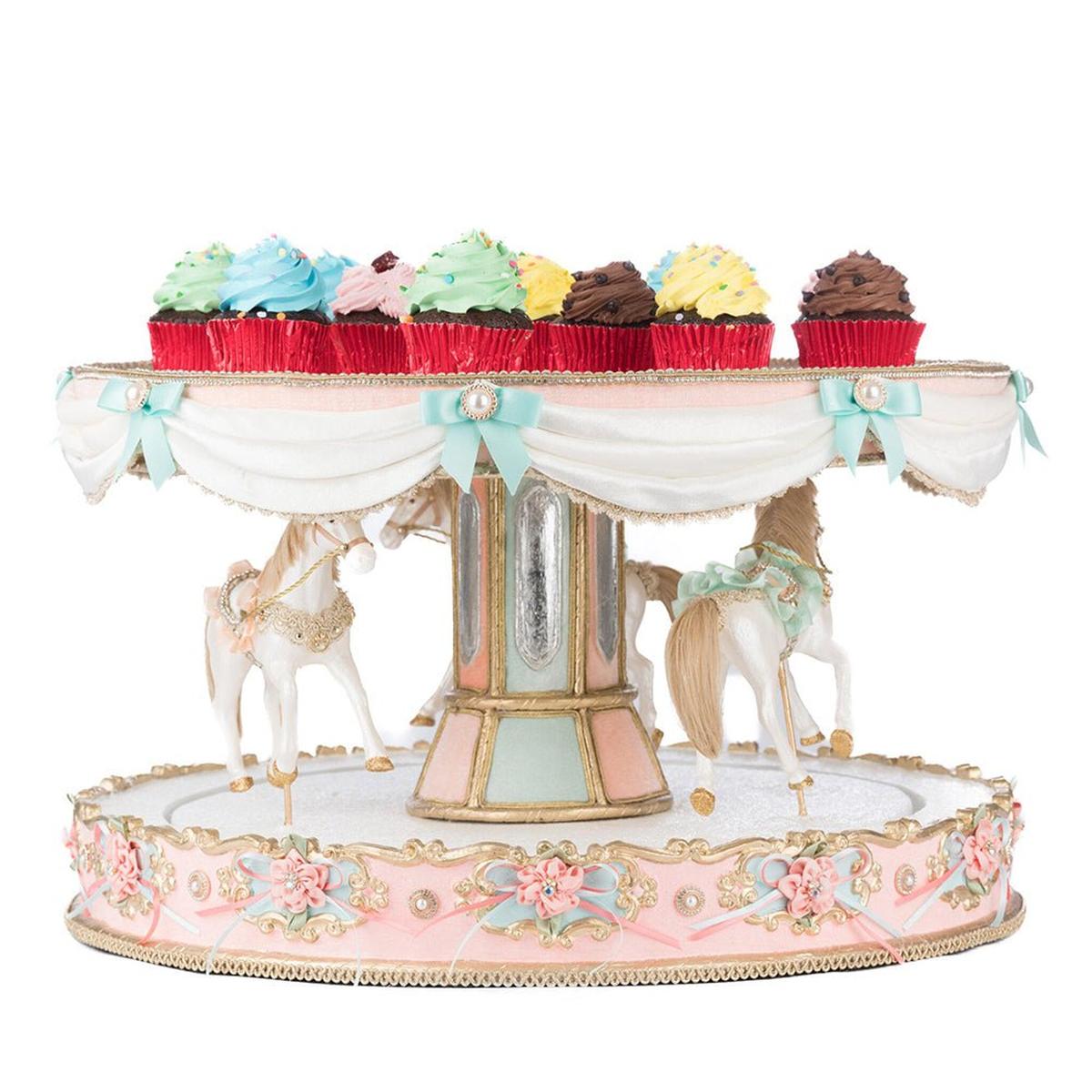 Shop For Joyeux Noel Carousel Server by Katherine's Collection