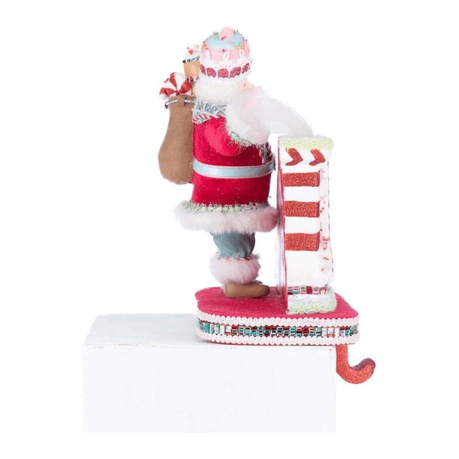 Katherine's Collection 10" Sweet Delights Santa Stocking Holder