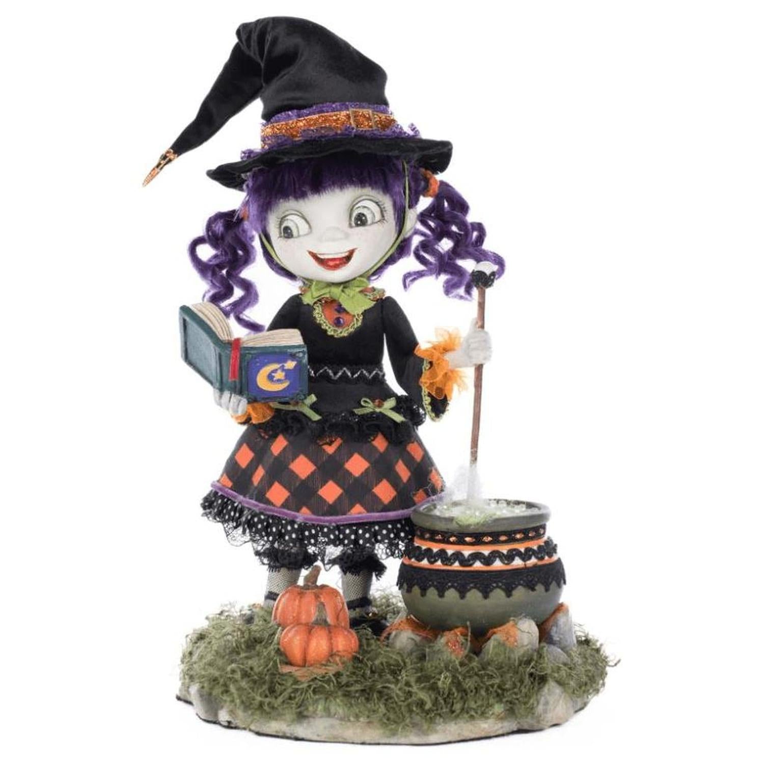 Katherine's Collection 11" Poppy Broomson Witch Tabletop