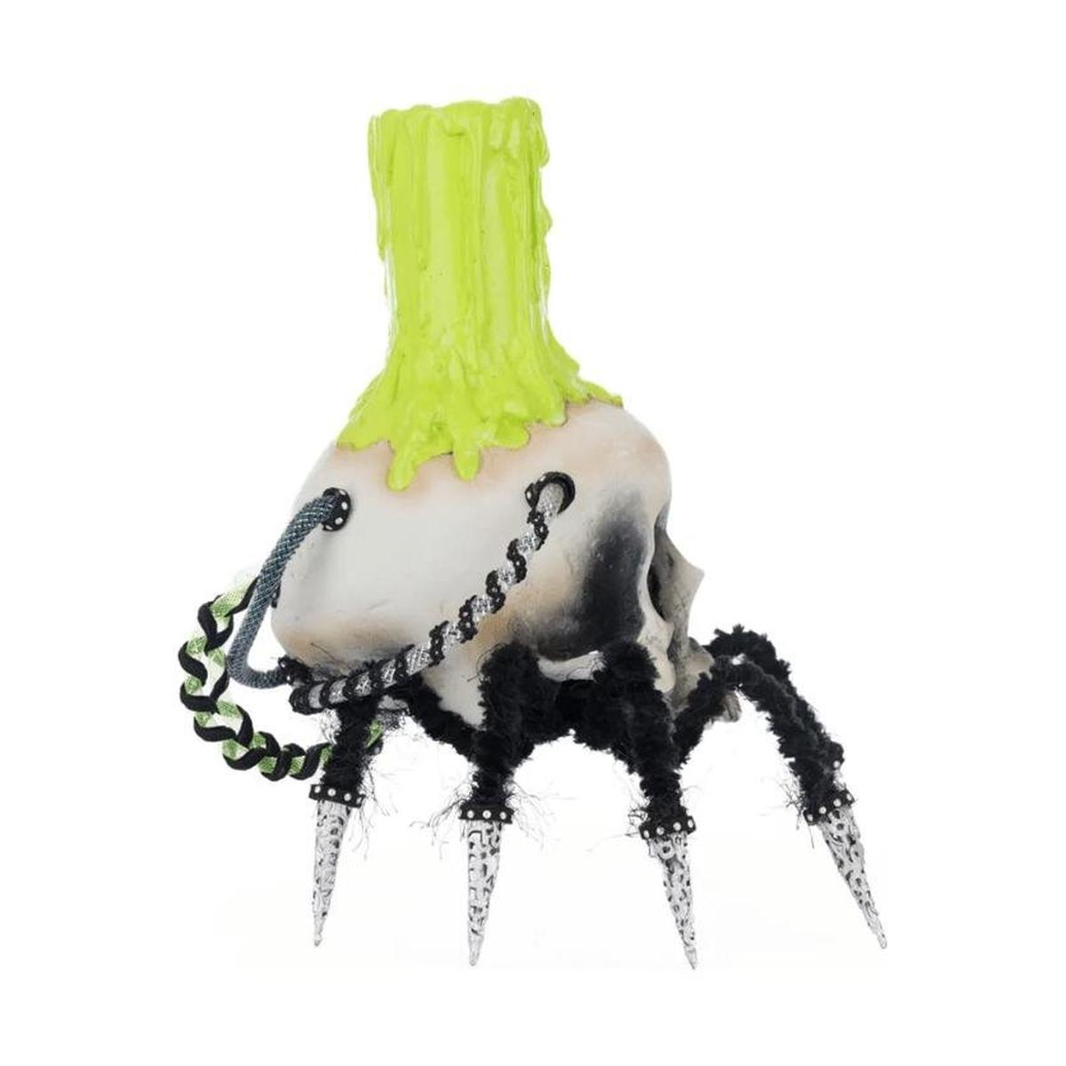 Shop For Katherine's Collection 12" Chaotic Spider Skull Candle Holder