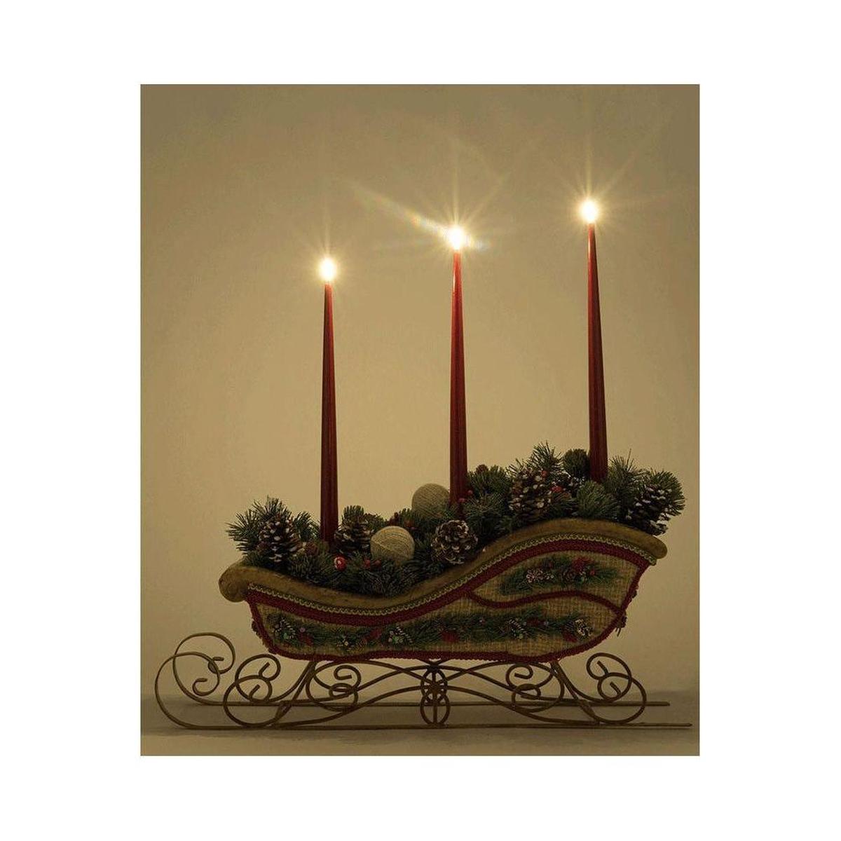 Shop For Katherine's Collection 12.25" North Country Christmas Sleigh Candle Holder