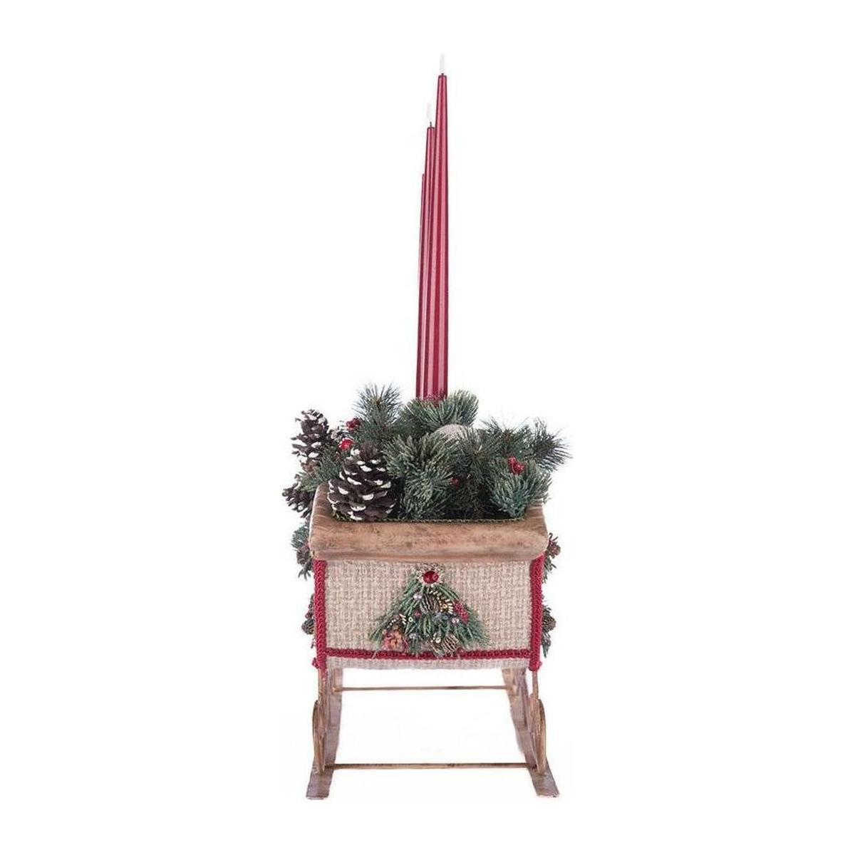 Shop For Katherine's Collection 12.25" North Country Christmas Sleigh Candle Holder