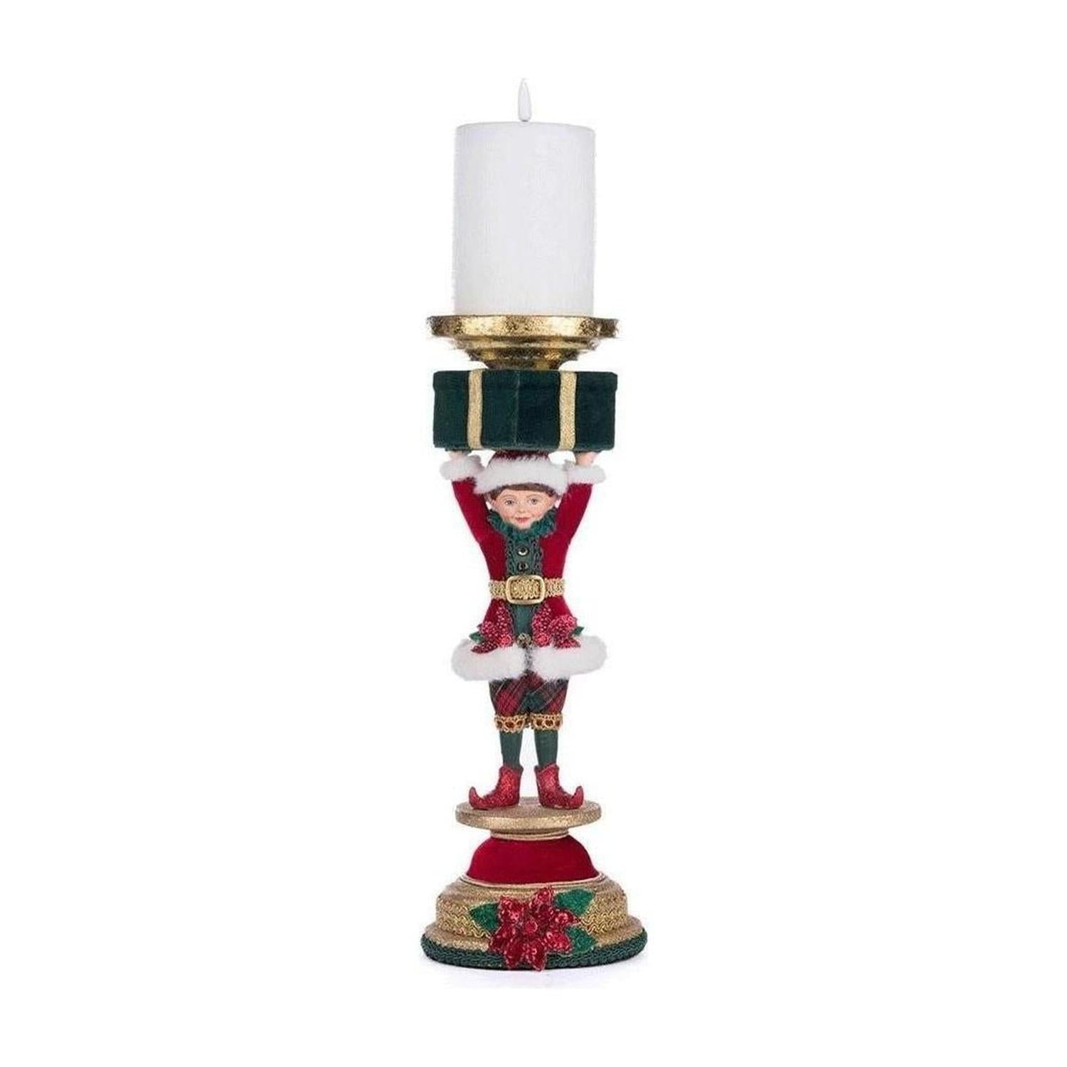 Katherine's Collection 13" Holiday Magic Elf Candlestick