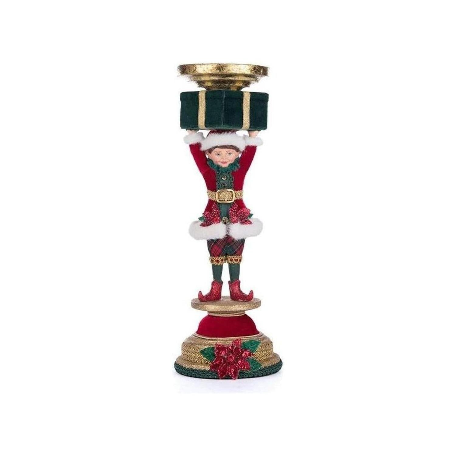 Katherine's Collection 13" Holiday Magic Elf Candlestick