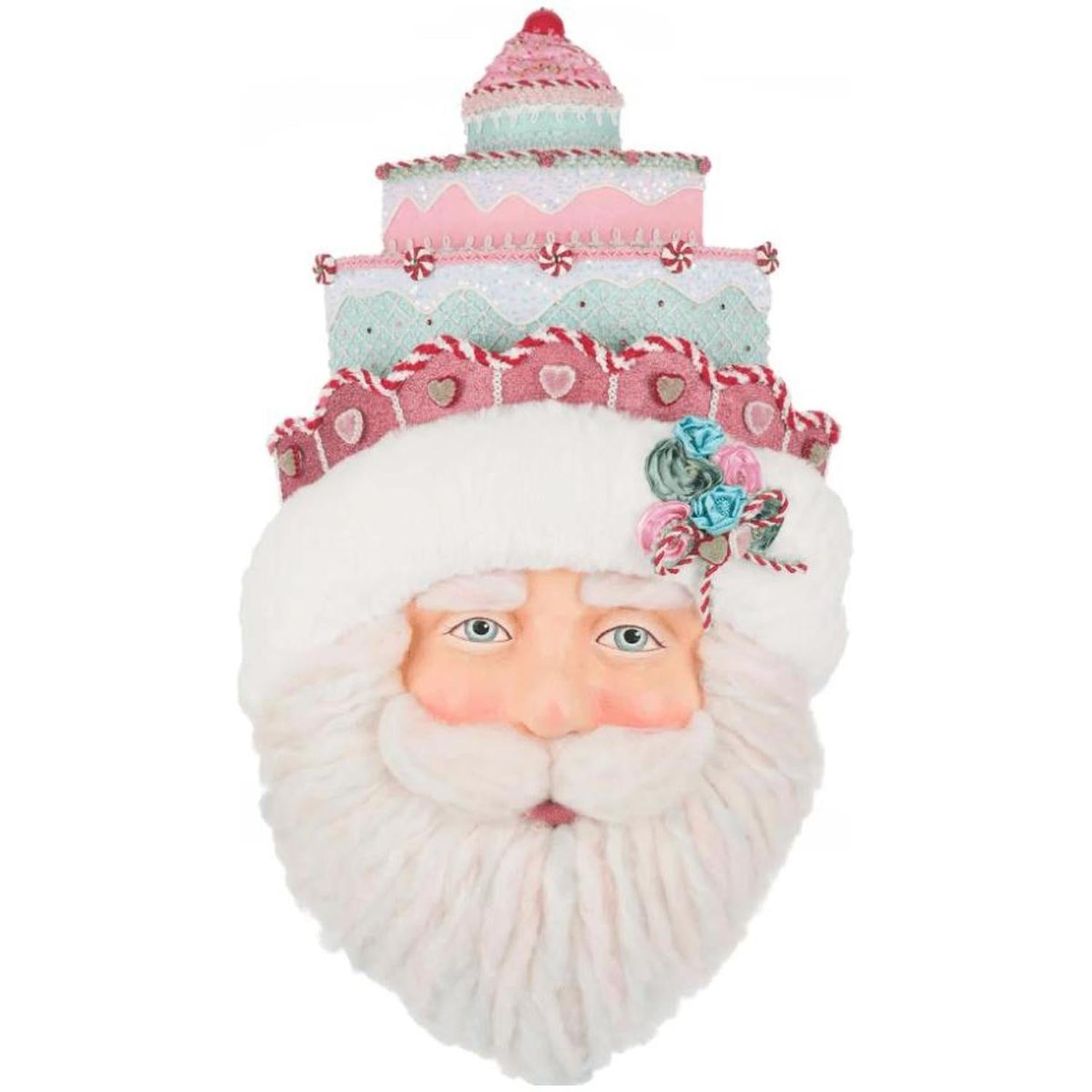 Katherine's Collection 16.5" Sweet Delights Santa Wall Mask