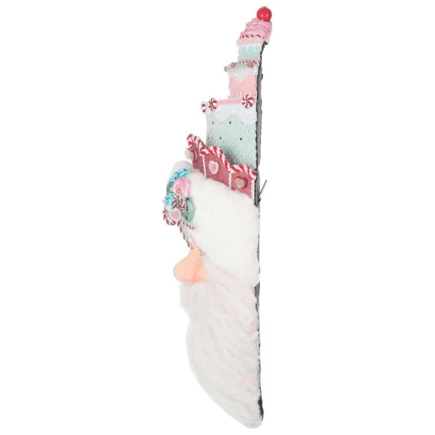 Katherine's Collection 16.5" Sweet Delights Santa Wall Mask