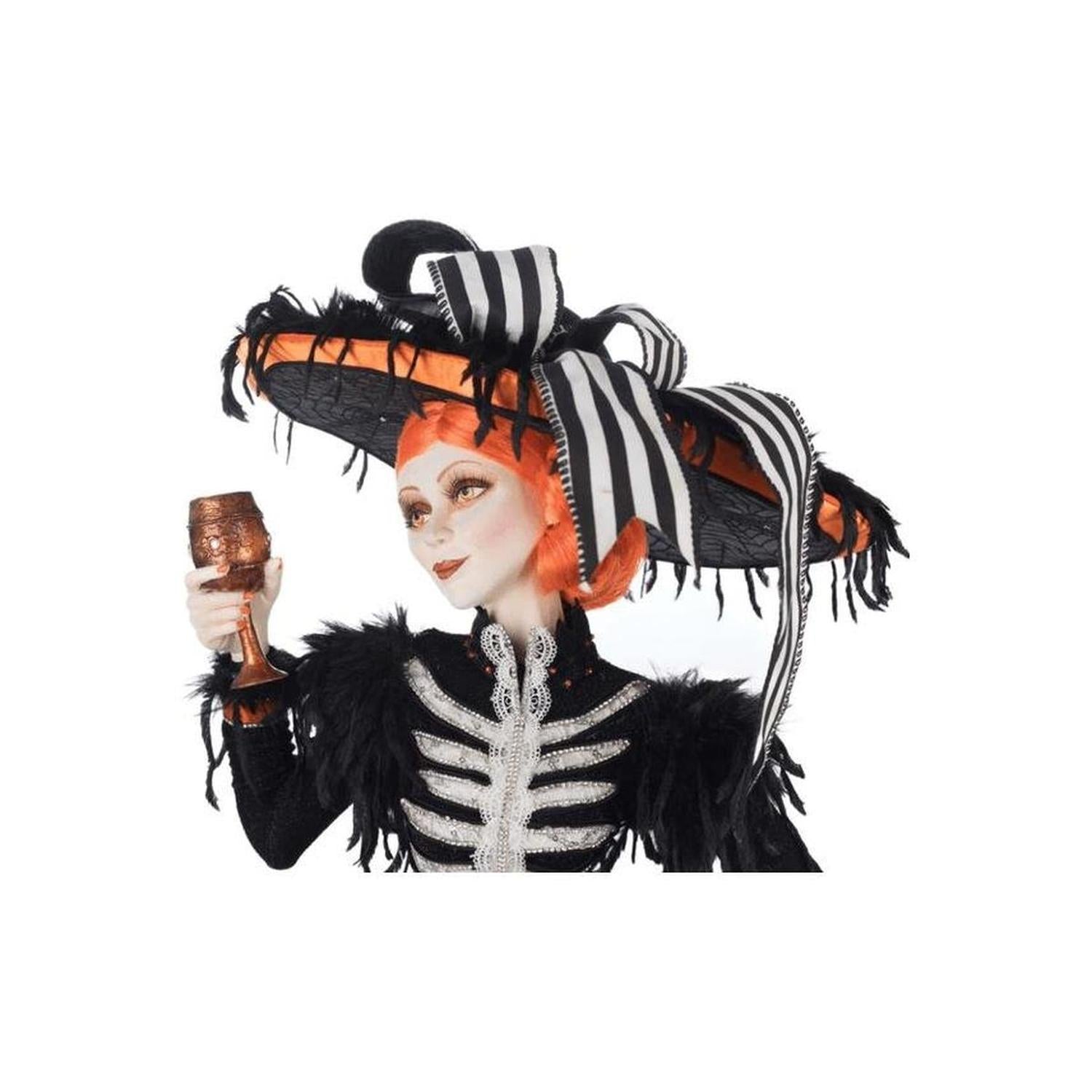 Katherine's Collection 24" Mrs. Macabre with Serving Tray