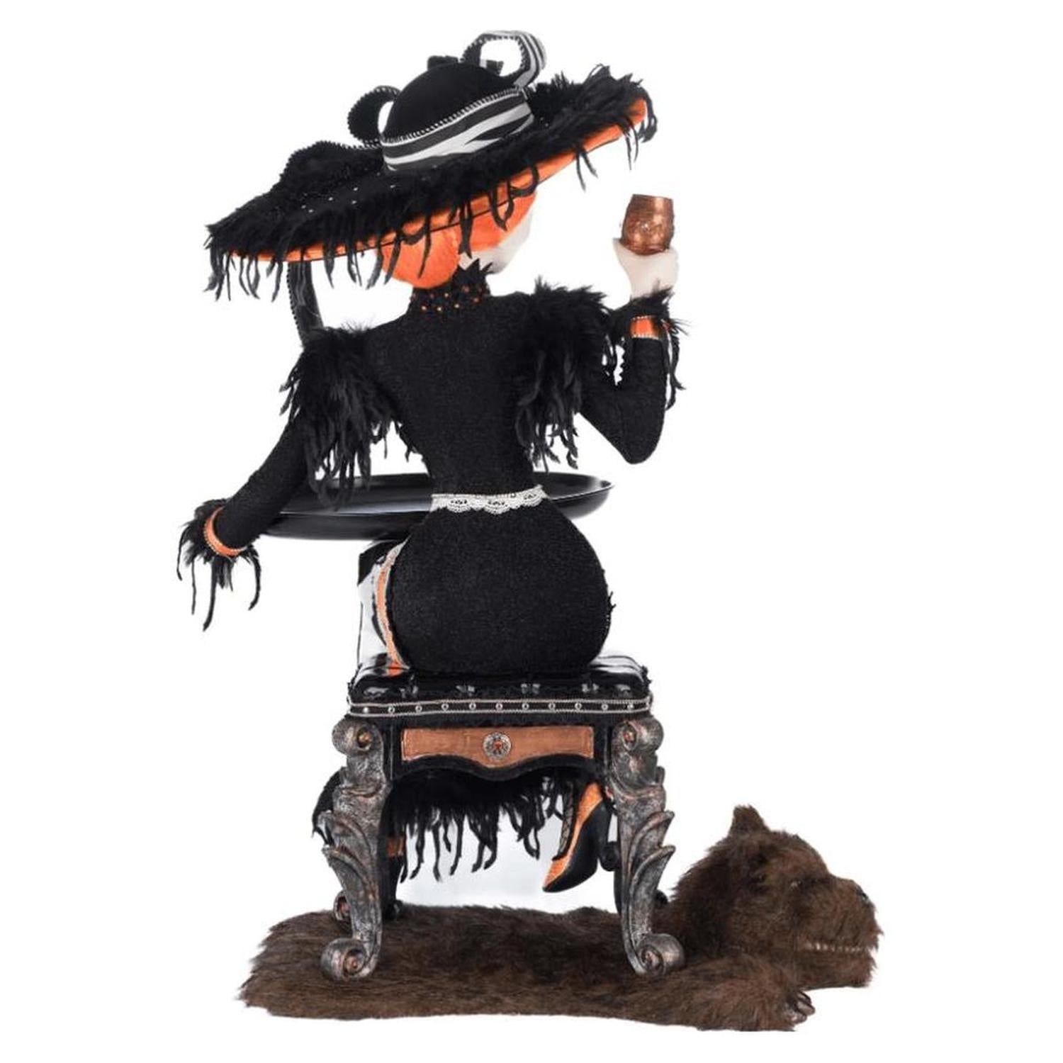 Katherine's Collection 24" Mrs. Macabre with Serving Tray