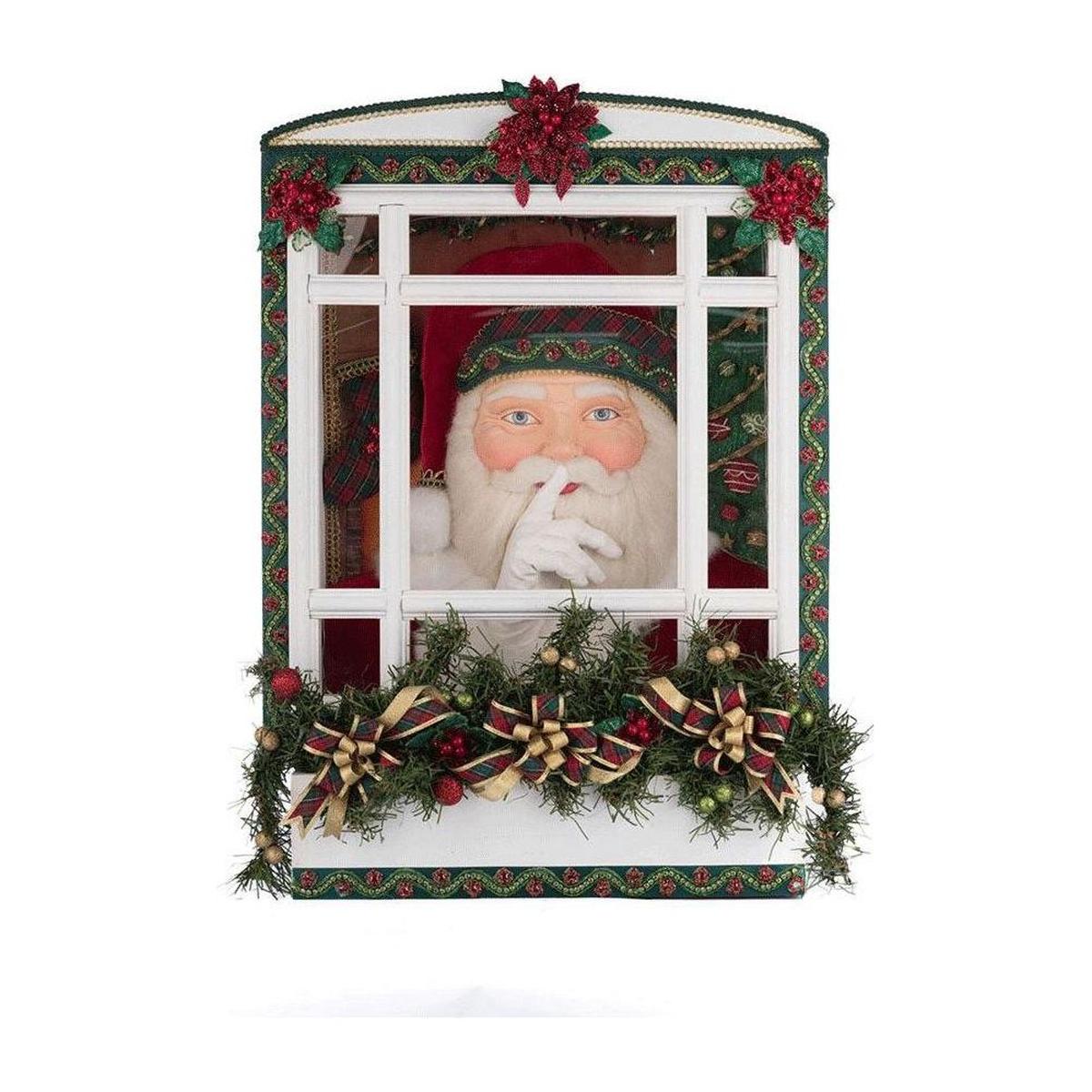 Shop For Katherine's Collection 26.5" Holiday Magic Santa In Window
