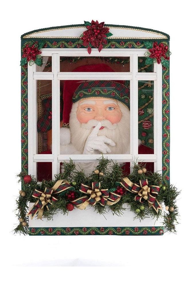 Shop For Katherine's Collection 26.5" Holiday Magic Santa In Window