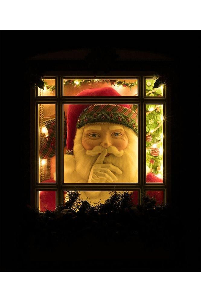 Shop For Katherine's Collection 26.5" Holiday Magic Santa In Window