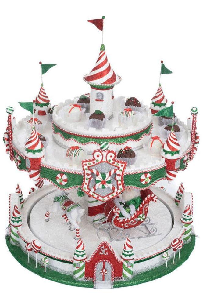 Shop For Katherine's Collection 48" Peppermint Palace Christmas Carousel Cupcake Server