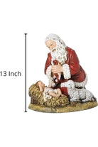 Shop For Kneeling Santa With Lamb Figure at Michelle's aDOORable Creations