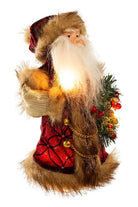 Shop For Kurt Adler 10" Burgundy and Brown Santa Treetop