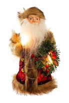 Shop For Kurt Adler 10" Burgundy and Brown Santa Treetop