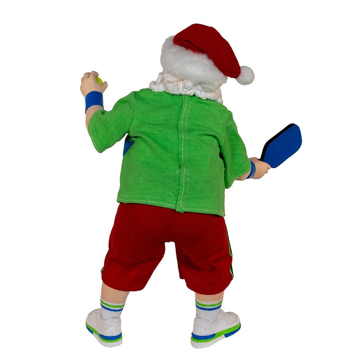 Shop For Kurt Adler 10 - Inch Fabriché Santa Playing Pickleball
